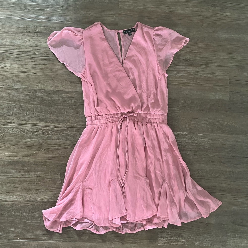 Francesca’s Pink Godet Dress